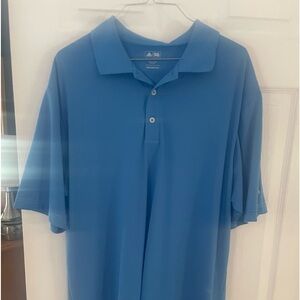 Medium blue adidas golf shirt